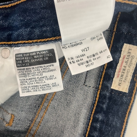 Levi’s Big E Red Tag Dark Blue Shorts - Picture 10 of 13